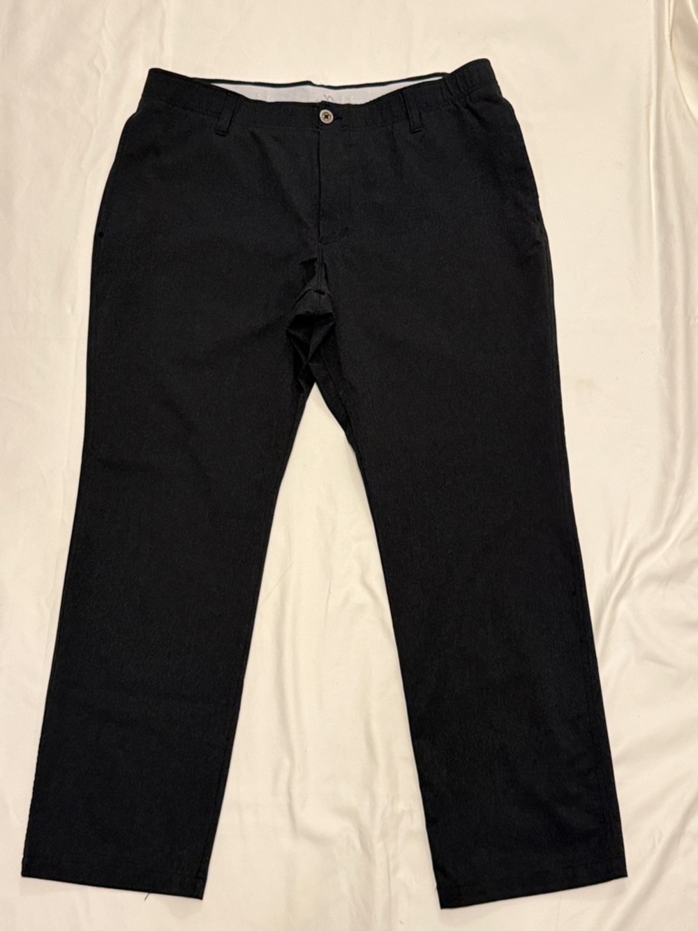 Under Armour Performance Stretch Waist Black Golf Dress Pants 38x30